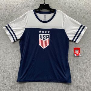 USA Basketball Shirt Womens XXL Top Tee Short Sleeve White Red Blue Olympics*